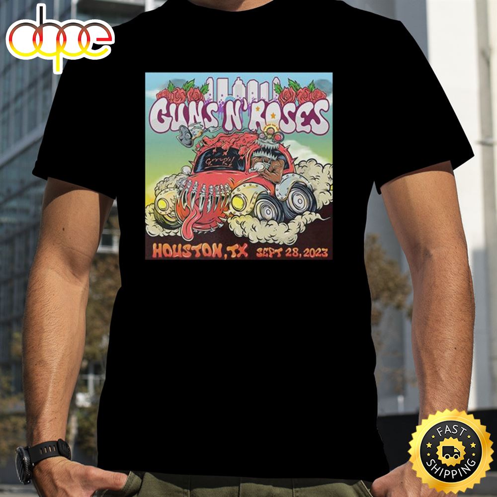 Guns N Roses Minute Maid Park Houston Texas September 28 2023 North American Tour T Shirt Zuotos