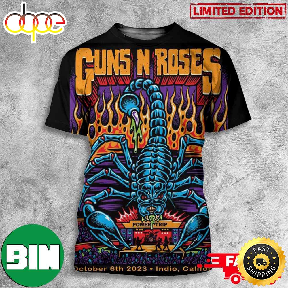 Guns N Roses October 6th 2023 North American Tour Indio California Empire Polo Club 3D T Shirt Ydxc5s