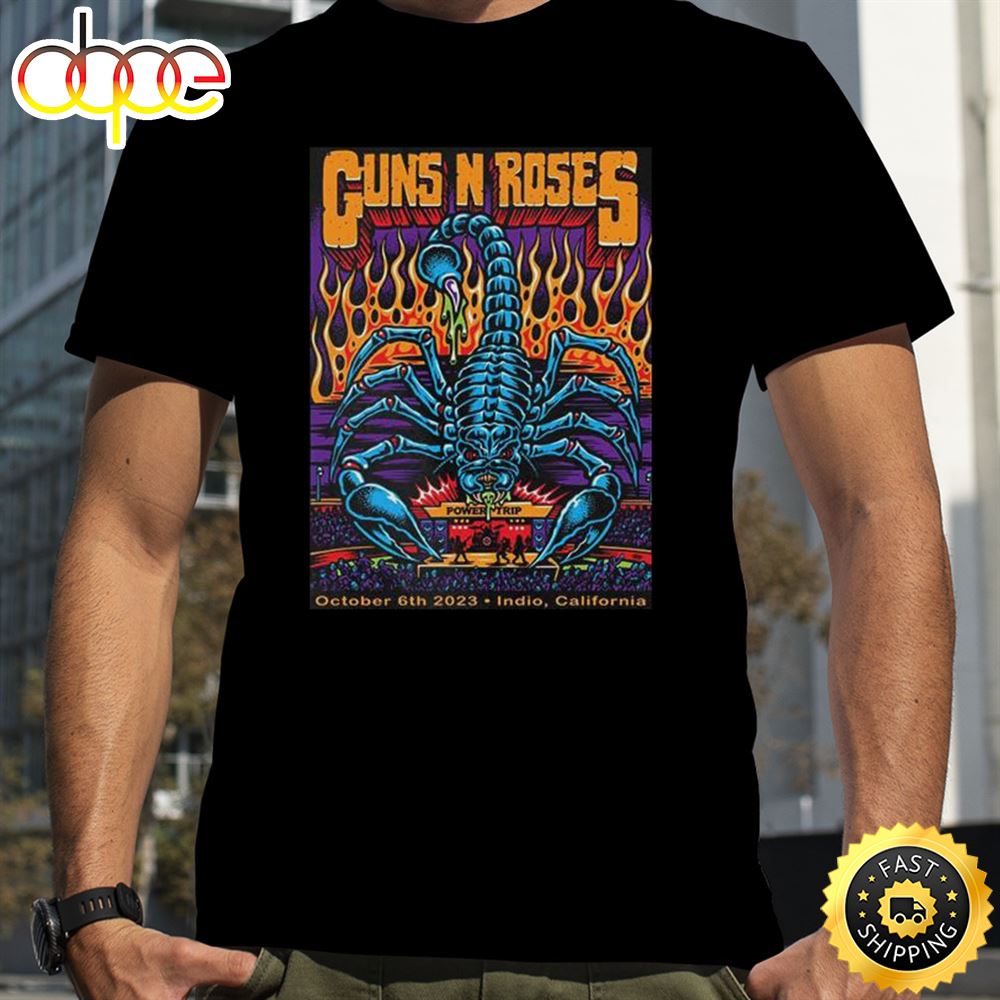Guns N Roses October 6th 2023 North American Tour Indio California Empire Polo Club T Shirt Spekf1