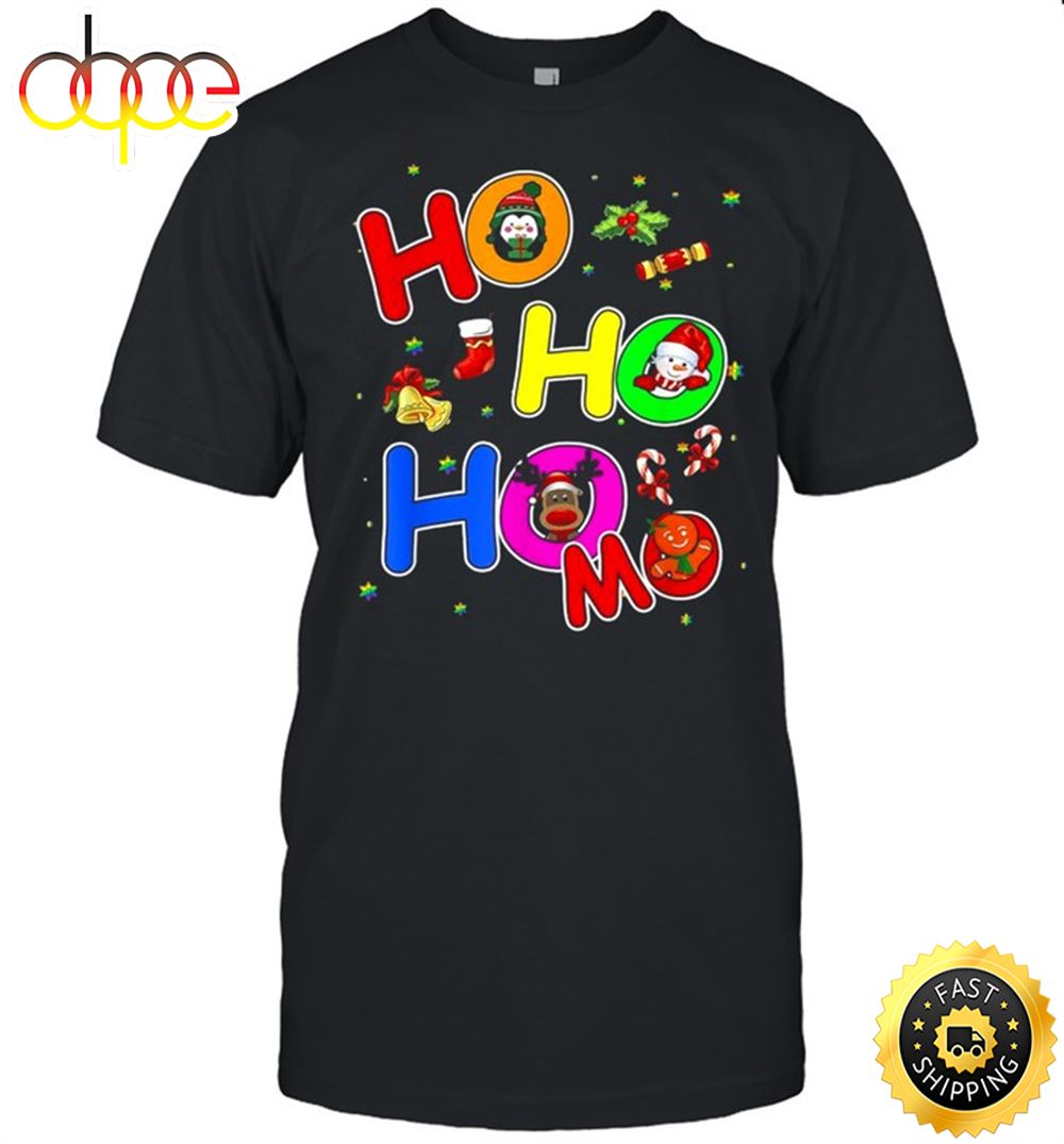 Hoho Homo Gay Christmas Santa Hat Love Is Love Lgbtq Pride Shirt Gfj1xt