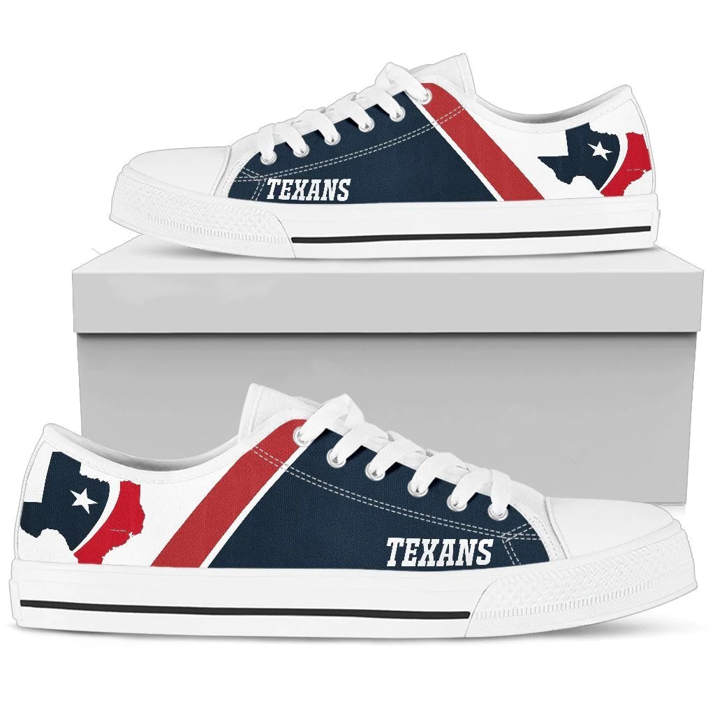 Houston Texans Casual White Low Top Shoes Obfs41