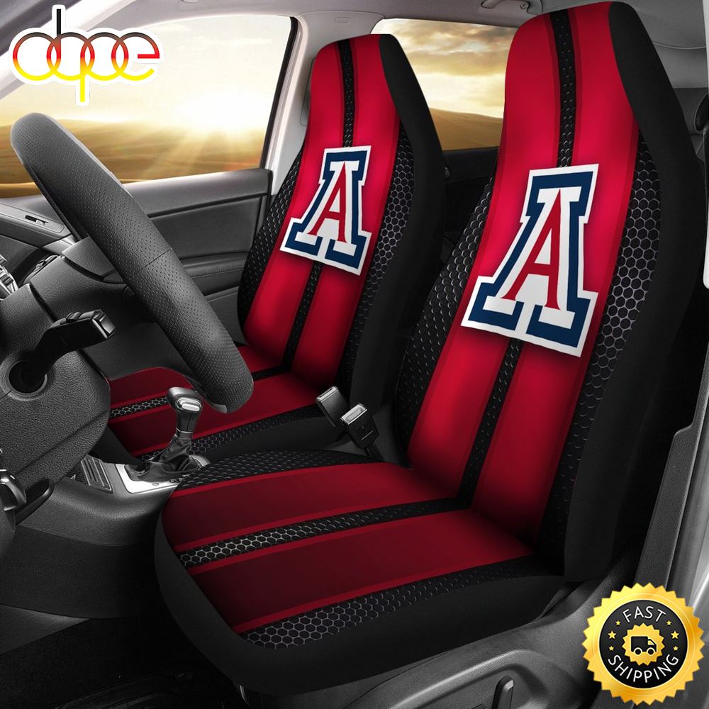 Incredible Line Pattern Arizona Wildcats Logo Car Seat Covers Crwe7p