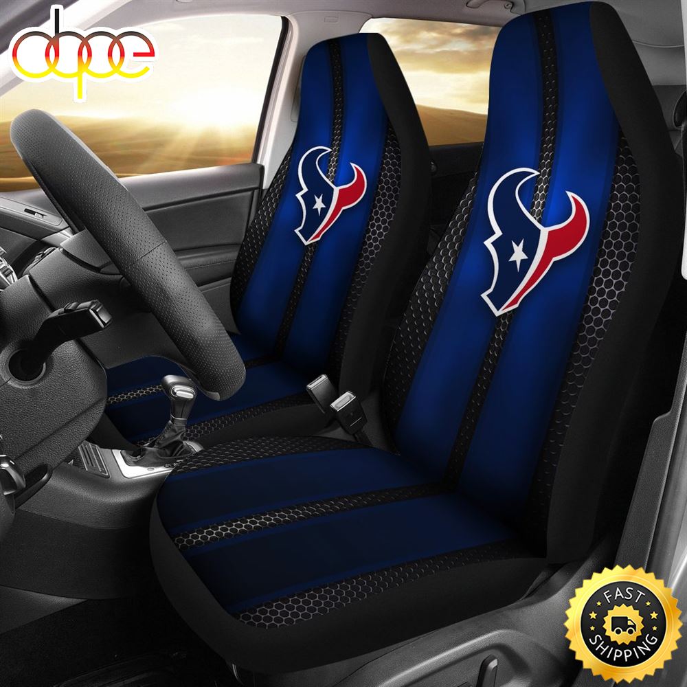 Incredible Line Pattern Houston Texans Logo Car Seat Covers Mhklrd