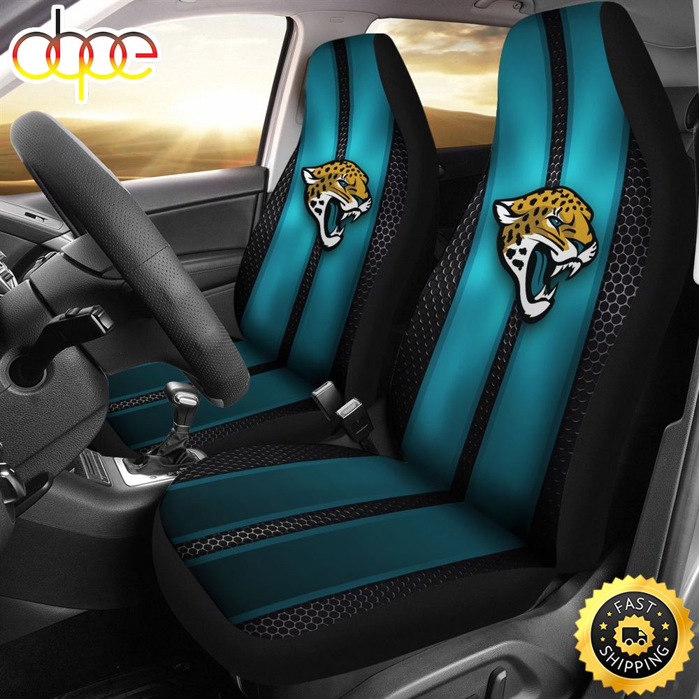 Incredible Line Pattern Jacksonville Jaguars Logo Car Seat Covers Y860lv