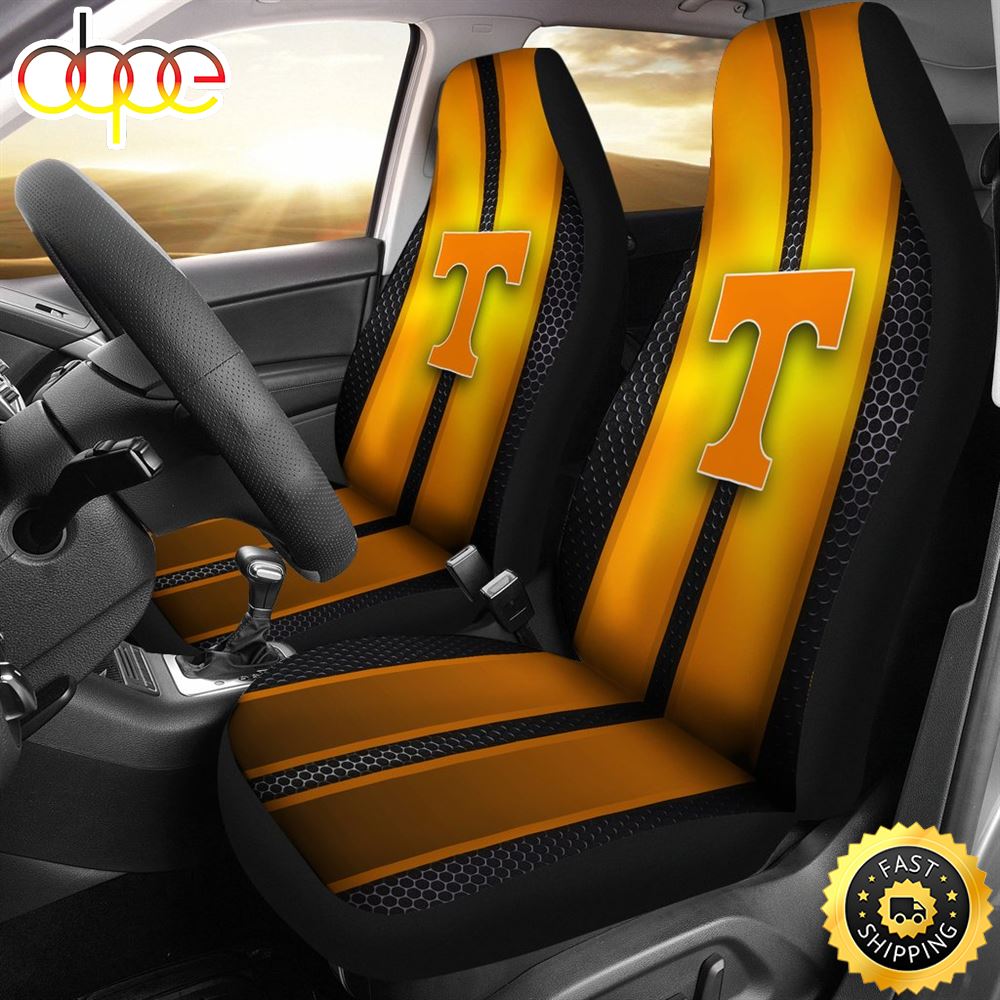 Incredible Line Pattern Tennessee Volunteers Logo Car Seat Covers S2aznw