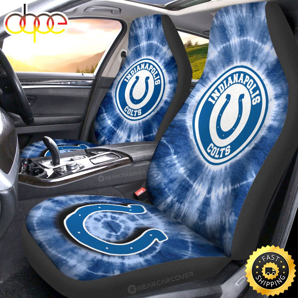 Indianapolis Colts Car Seat Covers Custom Tie Dye Car Accessories Sf5ekp