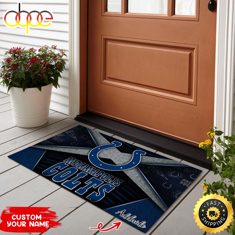 Indianapolis Colts NFL Custom Doormat For Sports Enthusiast This Year Yjoqa3
