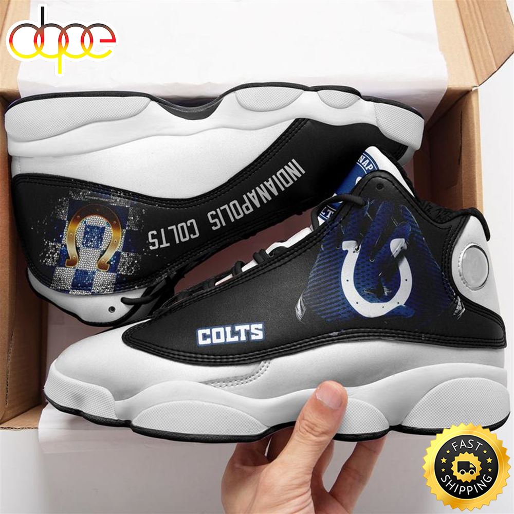 Indianapolis Colts Nfl Ver 1 Air Jordan 13 Sneaker Xklolj
