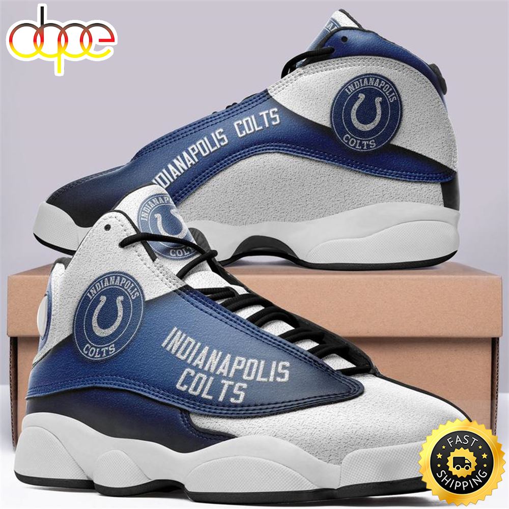 Indianapolis Colts Nfl Ver 2 Air Jordan 13 Sneaker Oyi0su