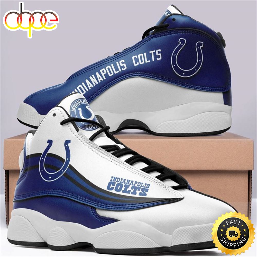 Indianapolis Colts Nfl Ver 6 Air Jordan 13 Sneaker Etyxld