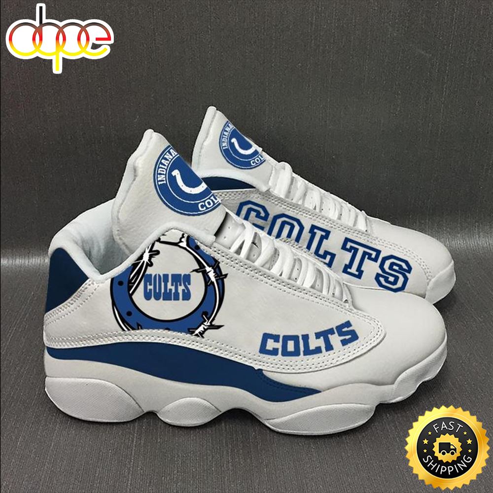 Indianapolis Colts Nfl Ver 9 Air Jordan 13 Sneaker Kegfsk