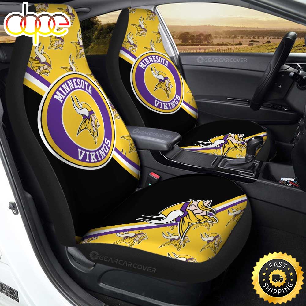 Innesota Vikings Car Seat Covers Custom Car Accessories For Fans 2747 Rbfrt3