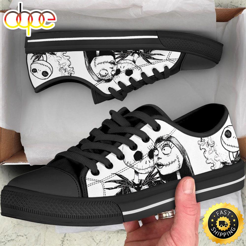 Jack Skellington And Sally Low Top Shoes Qhz9ut