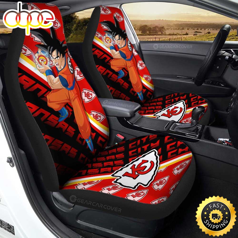 Kansas City Chiefs Car Seat Covers Custom Car Decorations For Fans Fjgiaj