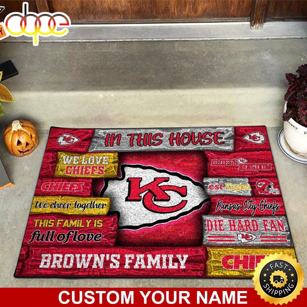 Kansas City Chiefs NFL Custom Doormat For Couples This Year Phpcp0