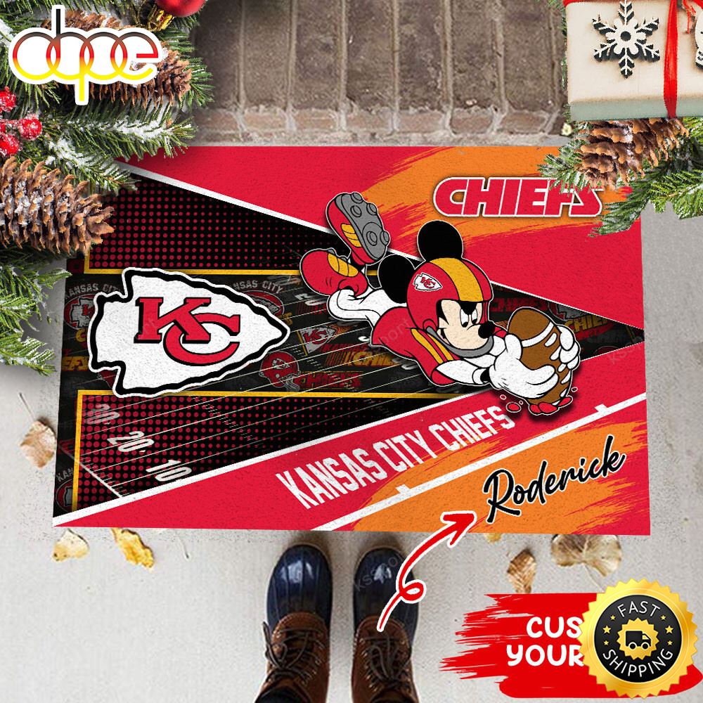 Kansas City Chiefs NFL Custom Doormat For This Season Jdrxgc
