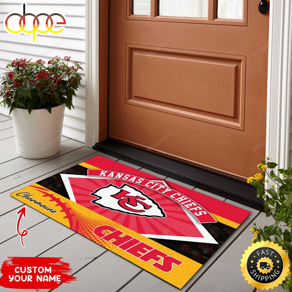 Kansas City Chiefs NFL Personalized Doormat For This Season Gvpgxy