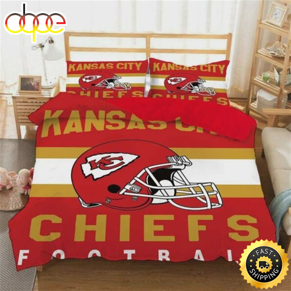 Kansas City Chiefs Nfl 4 Duvet Cover Quilt Cover Pillowcase Bedding Set Imuga2