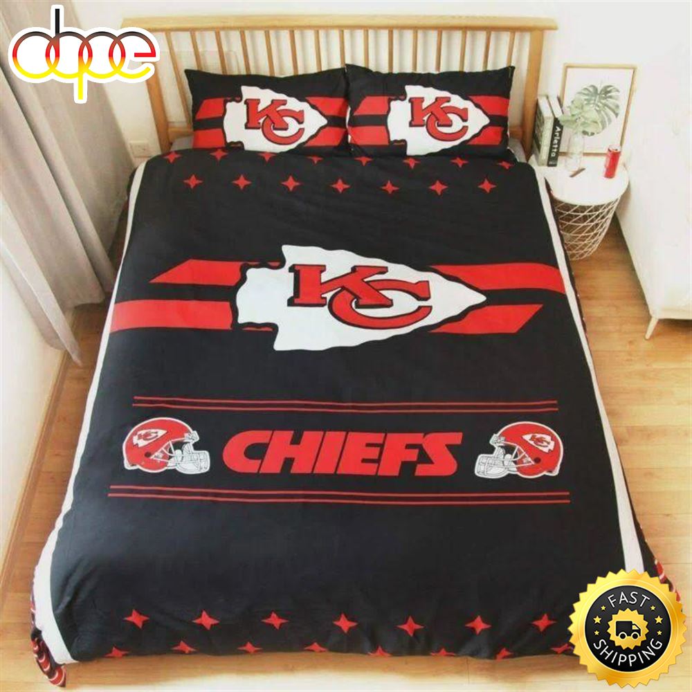 Kansas City Chiefs Nfl Football Team Bedding Sets Duvet Cover Pillowcases Nzk5pm