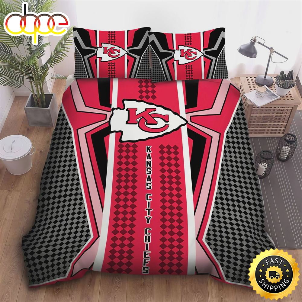 Kansas City Chiefs Nfl Team Duvet Cover Quilt Cover Pillowcase Bedding Set Iyhyaq