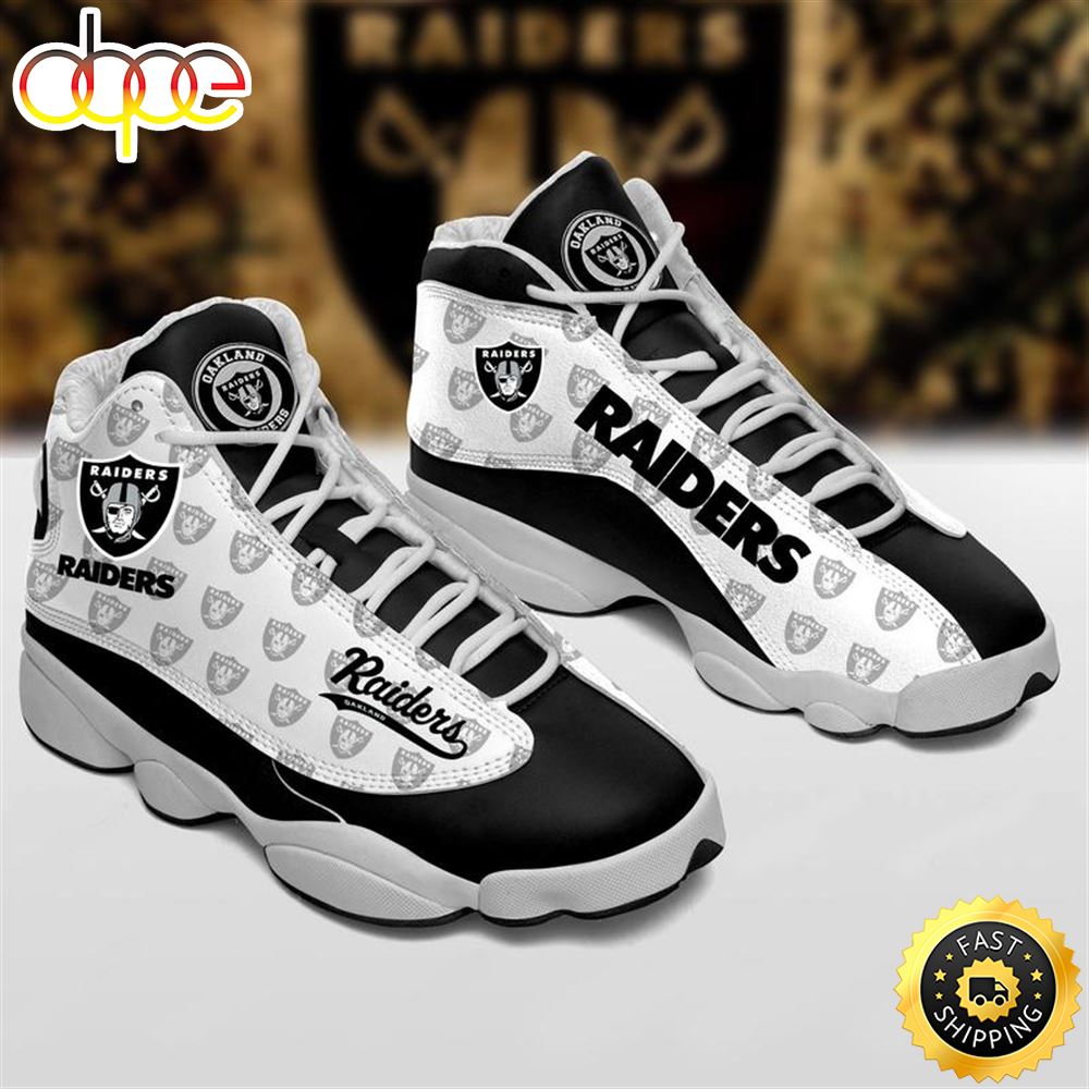 Las Vegas Raiders Nfl Ver 1 Air Jordan 13 Sneaker –