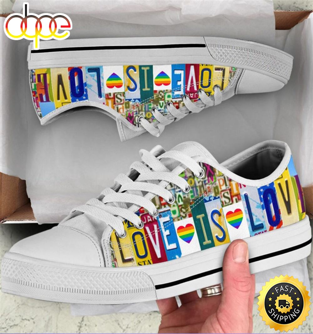 Lgbt Love Is Love Low Top Shoes Cwb9er