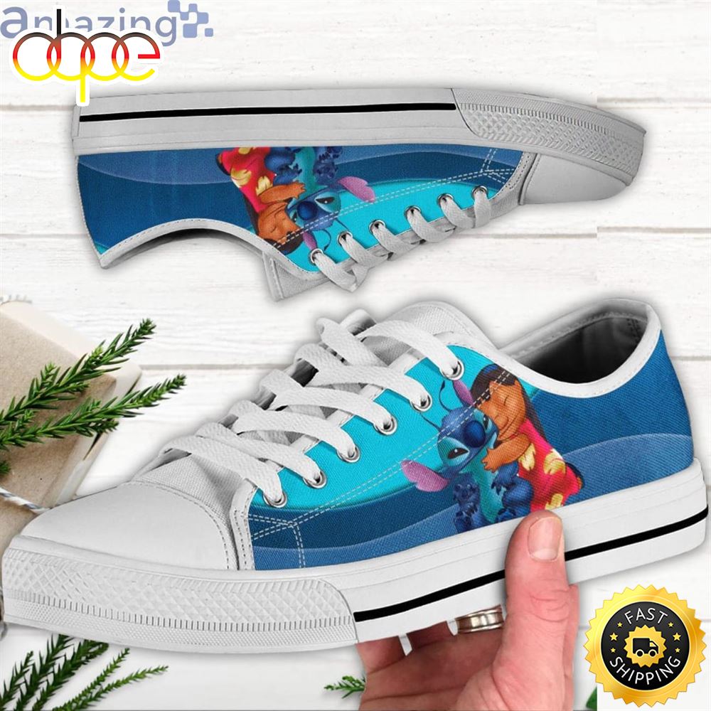 Lilo And Stitch Low Top Canvas Shoes Orcxon