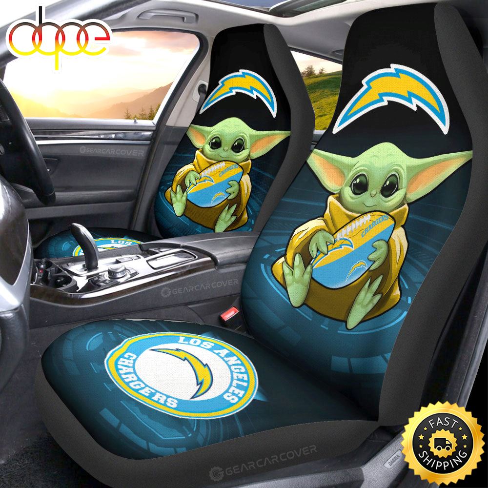 Los Angeles Chargers Car Seat Covers Custom Car Accessories For Fan 7111 Xjpz0s