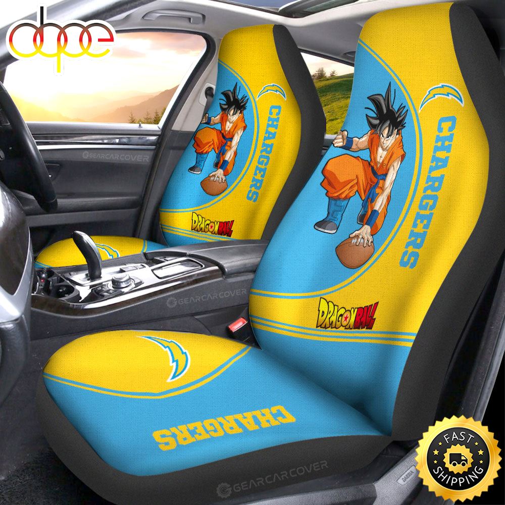 Los Angeles Chargers Car Seat Covers Custom Car Accessories For Fans Lnewpf