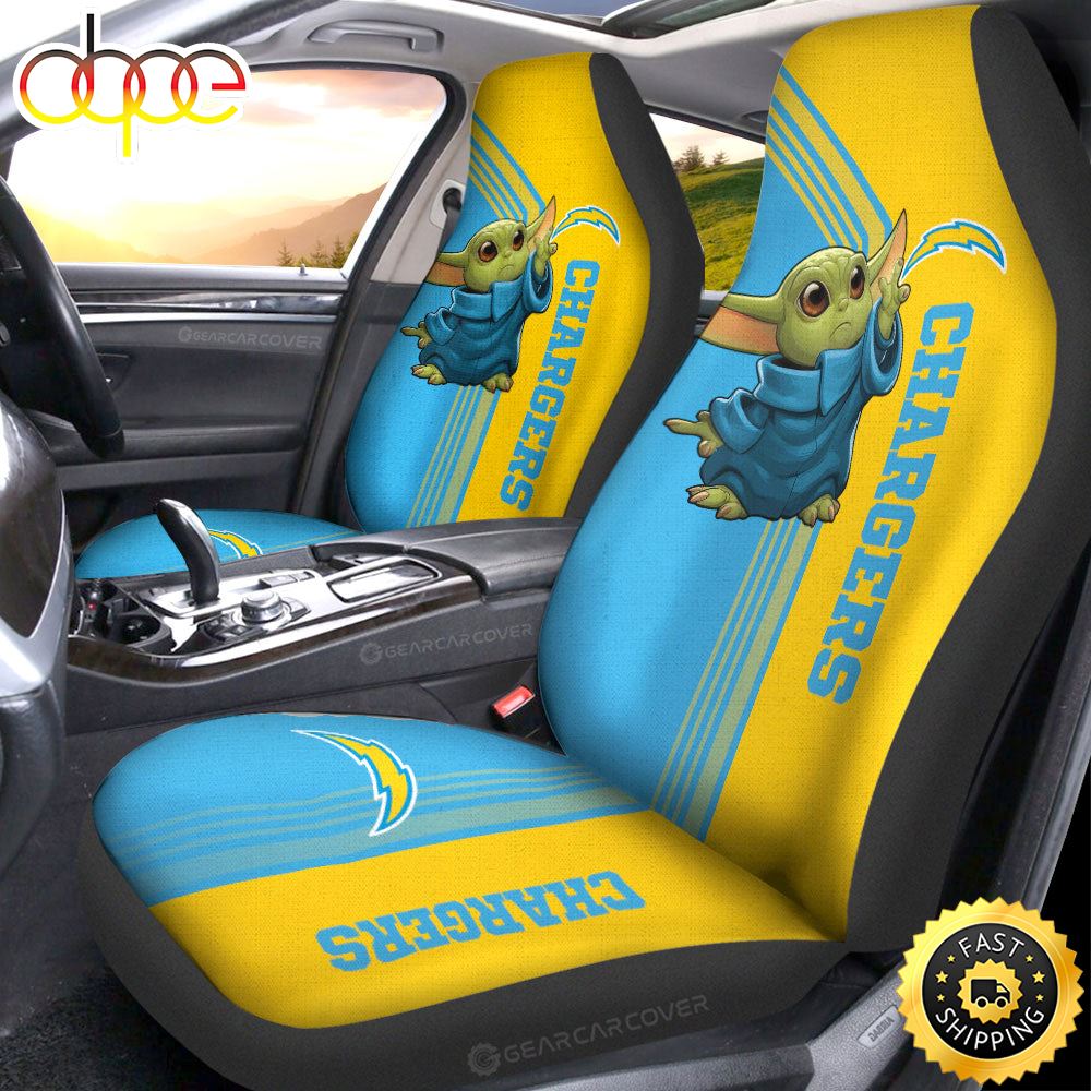 Los Angeles Chargers Car Seat Covers Custom Car Accessories Pwbbdg