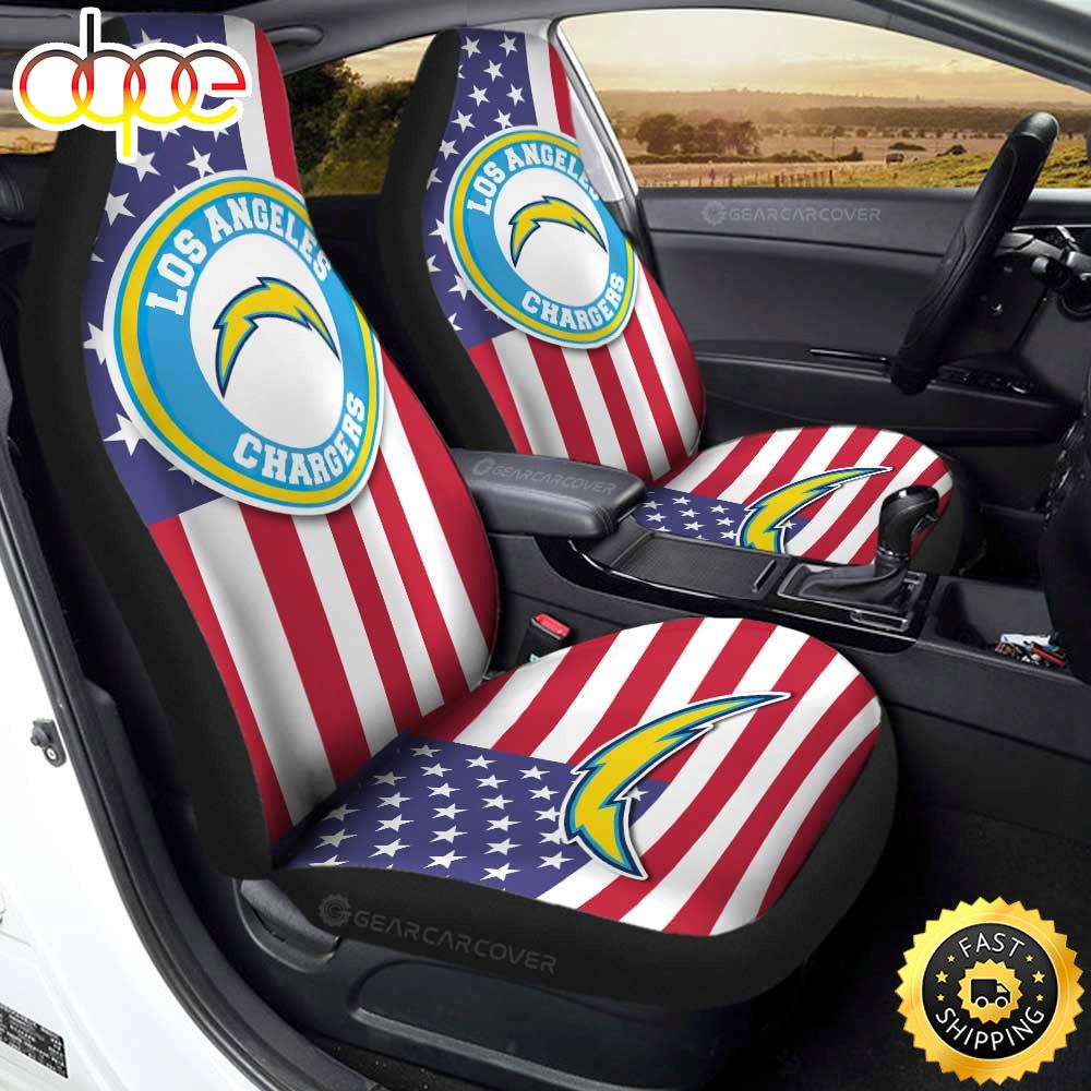 Los Angeles Chargers Car Seat Covers Custom Car Decor Accessories Mpp1ix
