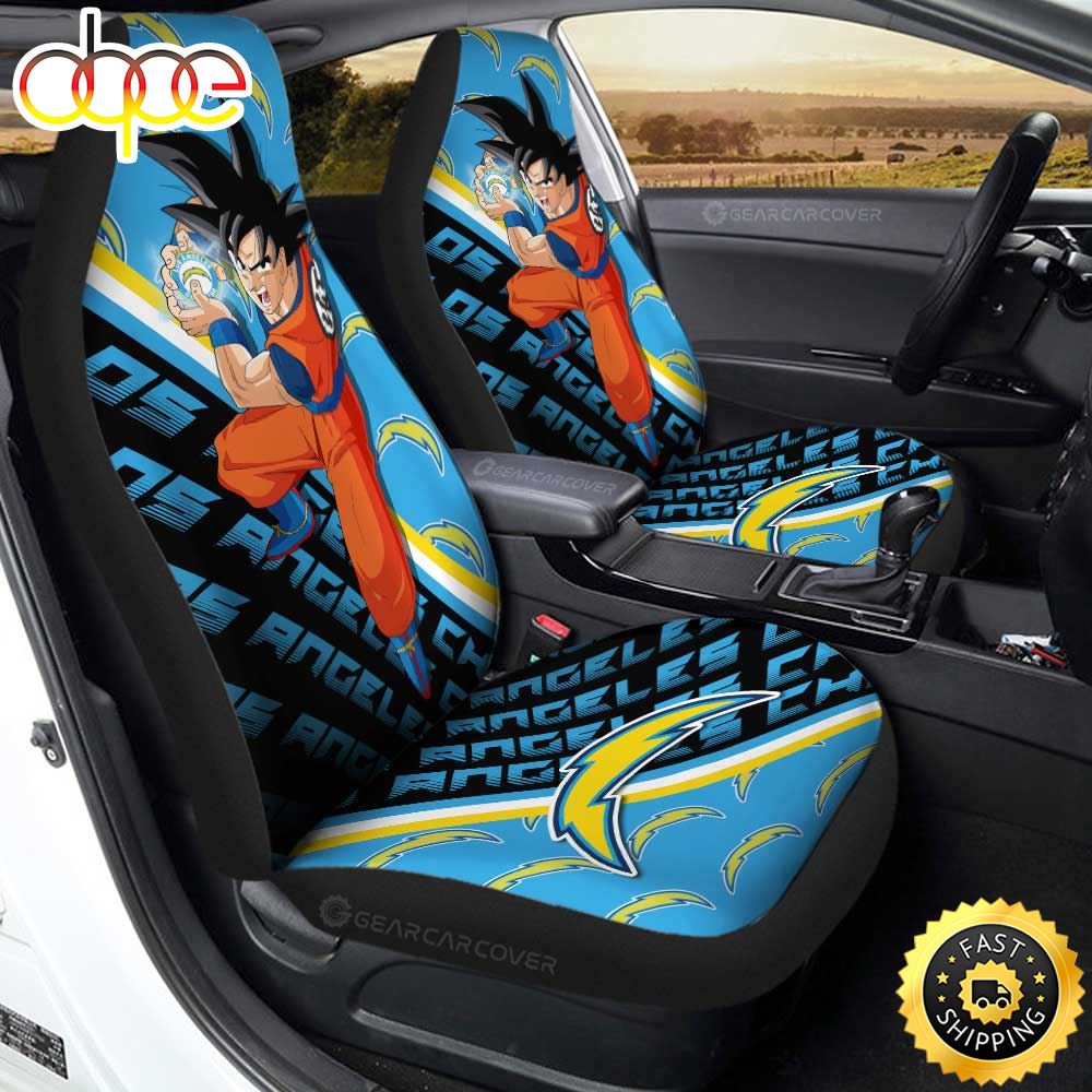 Los Angeles Chargers Car Seat Covers Custom Car Decorations For Fans Uc88ht