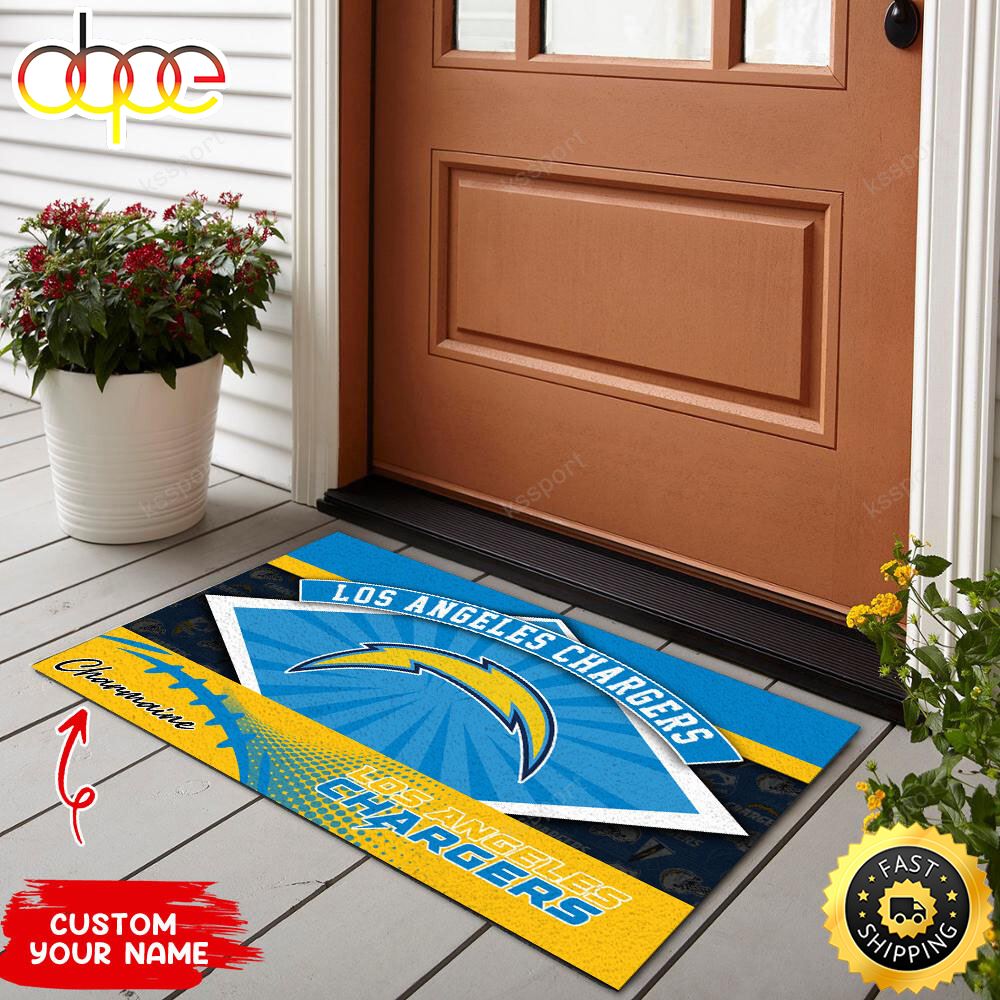 Los Angeles Chargers NFL Personalized Doormat For This Season Afm5qm
