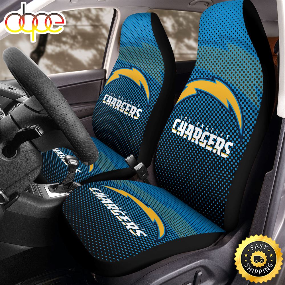 Los Angeles Chargers Nfl Logo 2 Car Seat Covers Bs5gnb