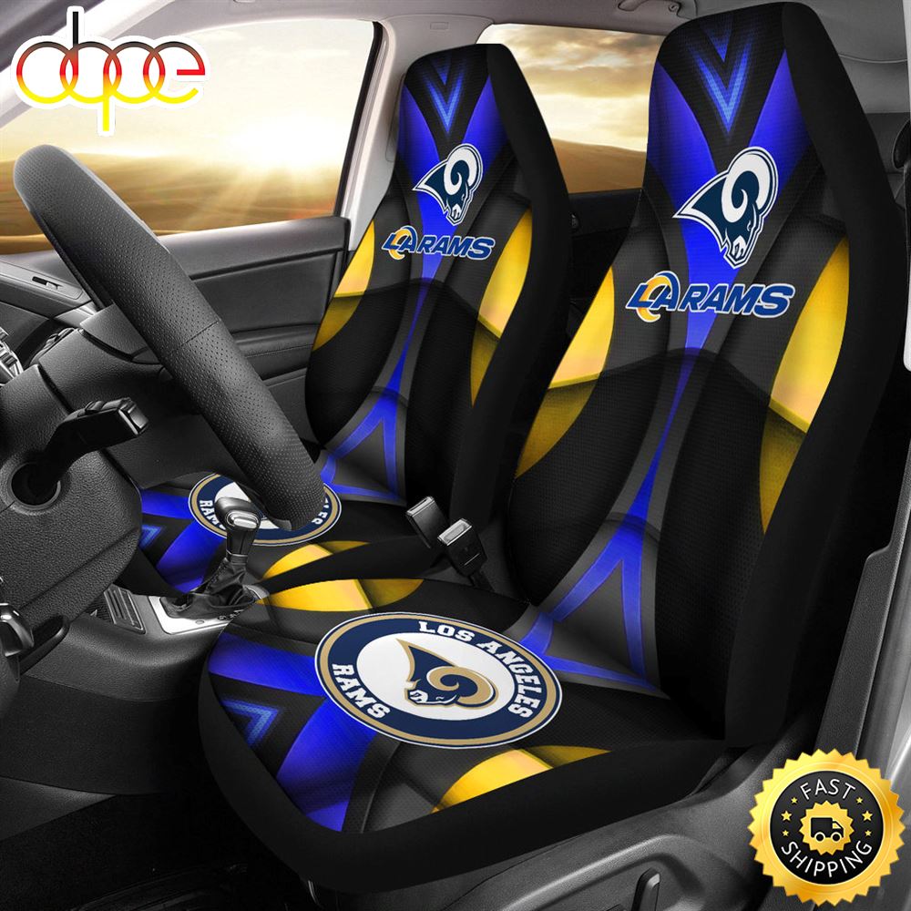 Los Angeles Rams American Football Club Skull Car Seat Covers Nfl Car Accessories Custom Ofxlom