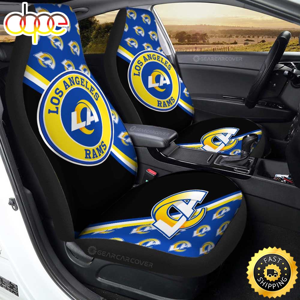Los Angeles Rams Car Seat Covers Custom Car Accessories For Fans 7398 Trzgmo