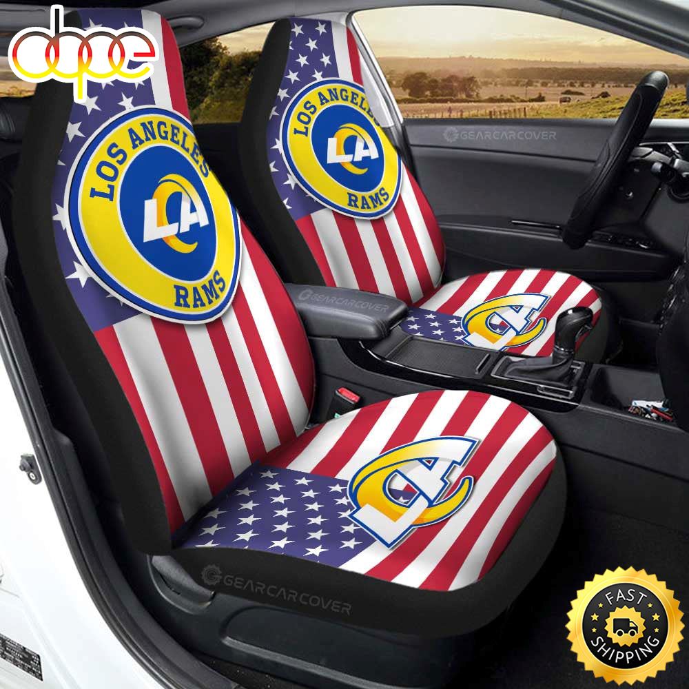 Los Angeles Rams Car Seat Covers Custom Car Decor Accessories Vpl6zt