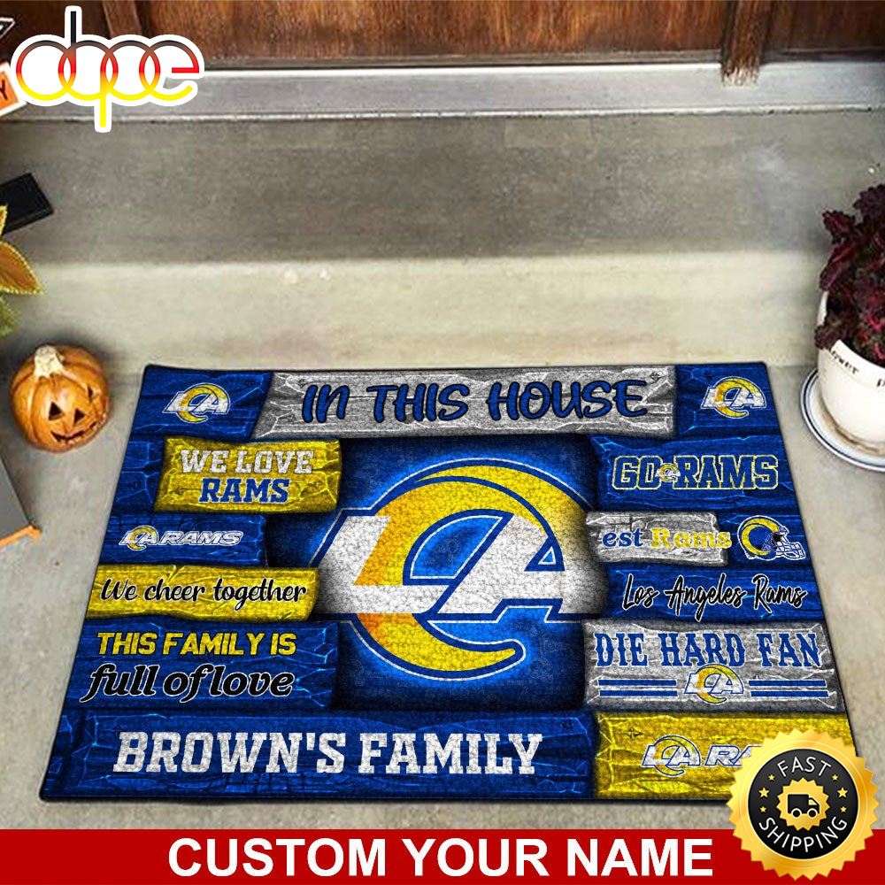 Los Angeles Rams NFL Custom Doormat For Couples This Year Roy7np