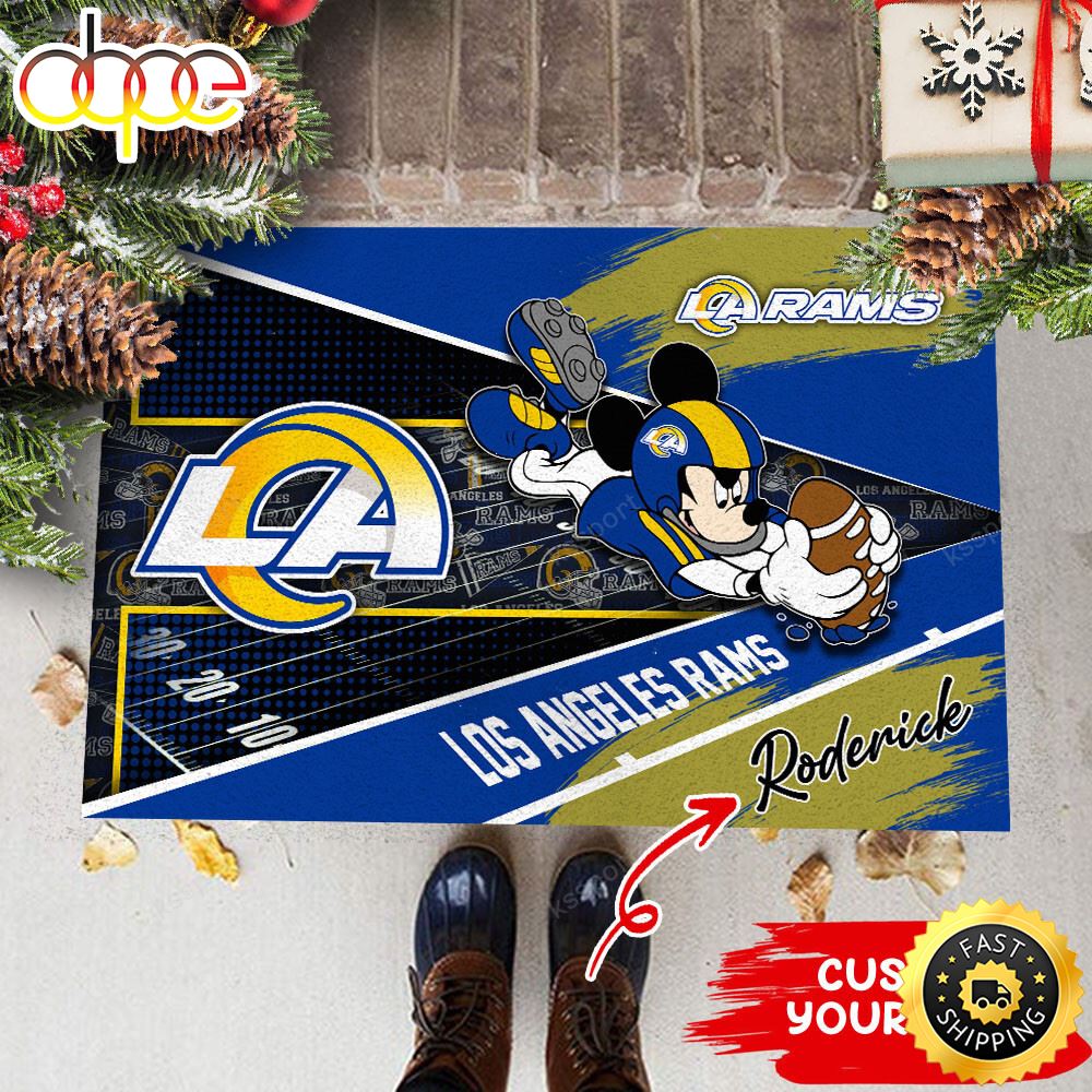 Los Angeles Rams NFL Custom Doormat For This Season Qa3ai1