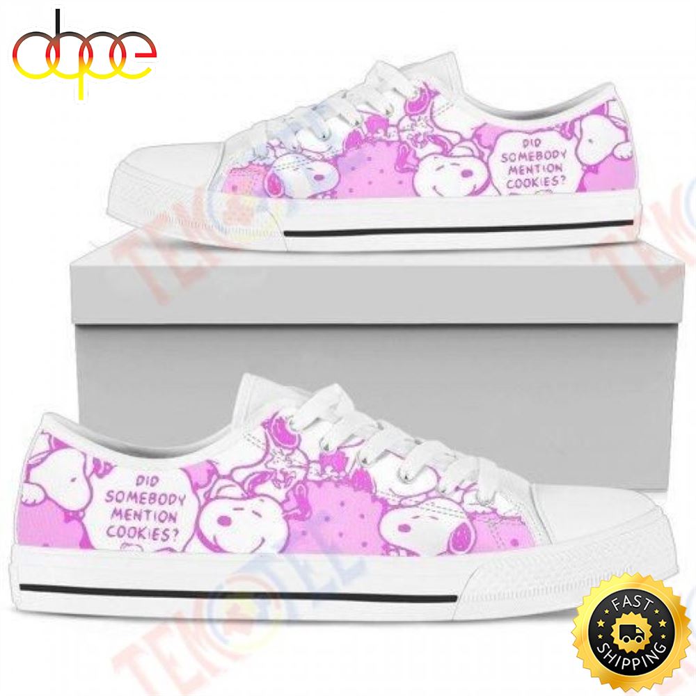 Mens Womens Purple Snoopy Low Top Shoes Custom Print Footwear Converse Bajtuy