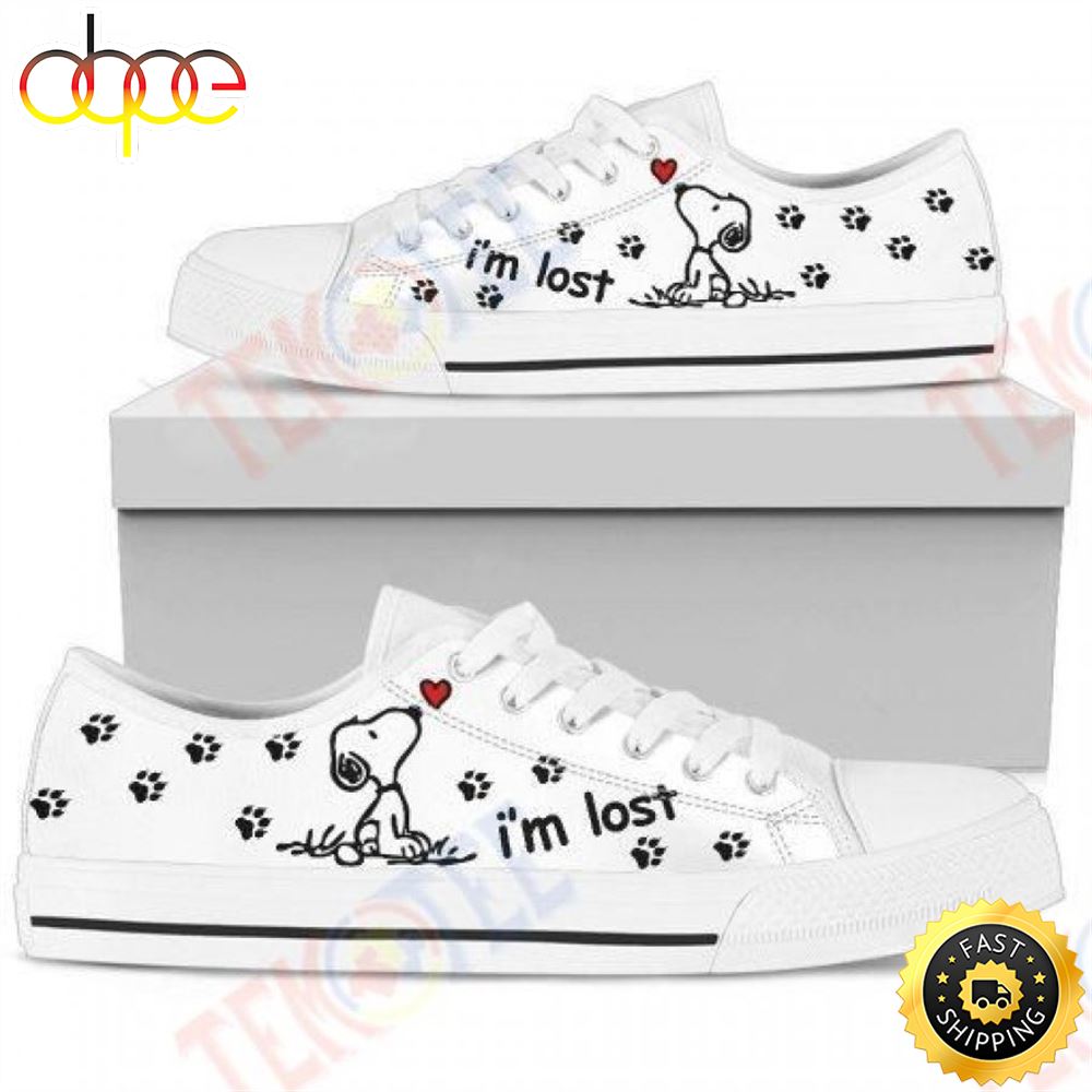 Mens Womens Snoopy Im Lost Low Top Shoes Zvhgjd