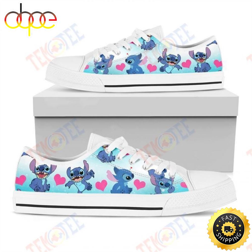 Mens Womens Stitch Heart Unisex Low Top Sneakers Trending Brand Low Top Shoes Swnyqb