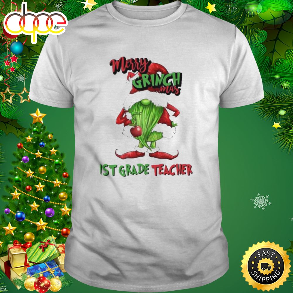 Merry Grinchmas Itr S Grade Teacher 2023 Christmas Shirt W84xv0