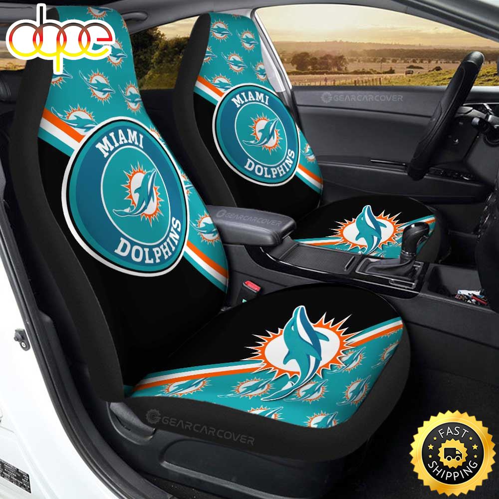 Miami Dolphins Car Seat Covers Custom Car Accessories For Fans 4530 Artlbp