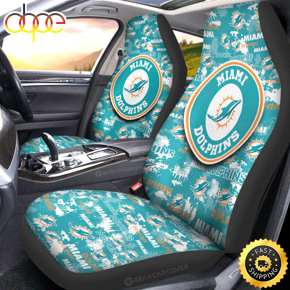 Miami Dolphins Car Seat Covers Custom Car Accessories Wakfbv