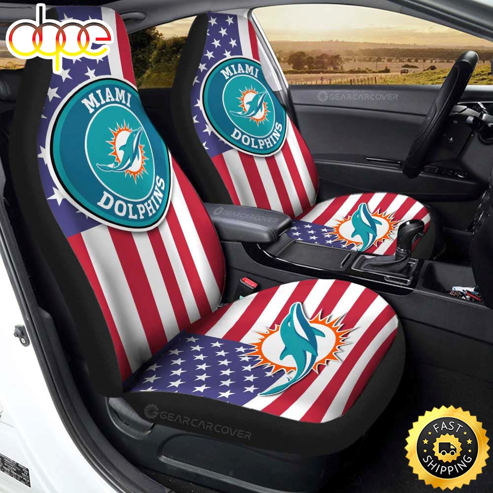 Miami Dolphins Car Seat Covers Custom Car Decor Accessories Lihdfn