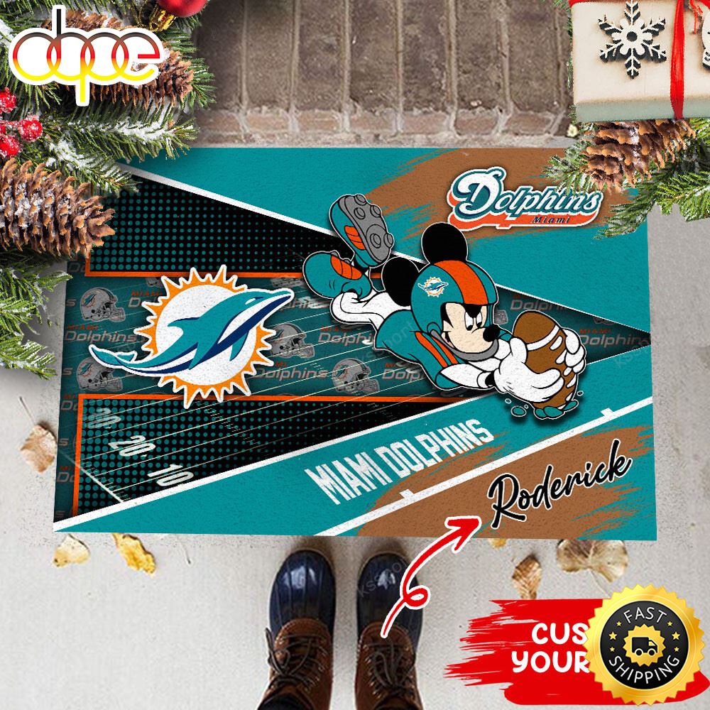 Miami Dolphins NFL Custom Doormat For This Season Aqgvyu