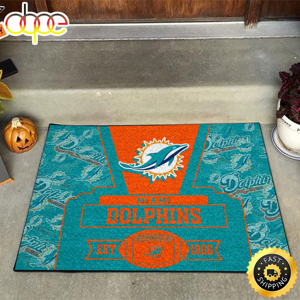Miami Dolphins NFL Doormat For This Season Ryj8ol