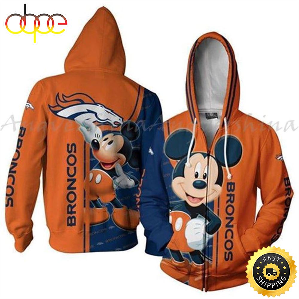 Mickey Disney Nfl Denver Broncos Denver Broncos 49 Nfl Gift For Fan 3d All Over Print Shirt B0rvvc