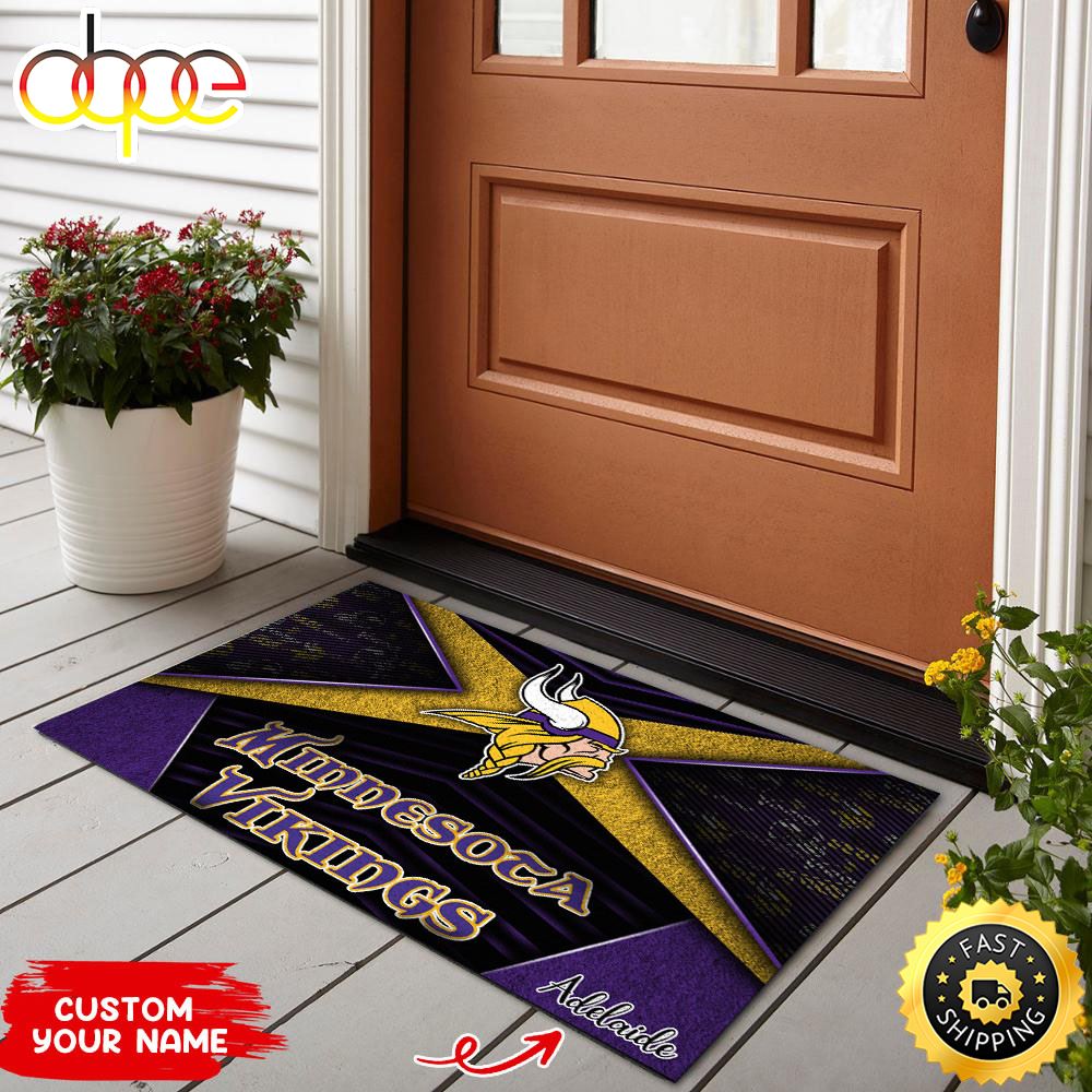 Minnesota Vikings NFL Custom Doormat For Sports Enthusiast This Year P1xuum